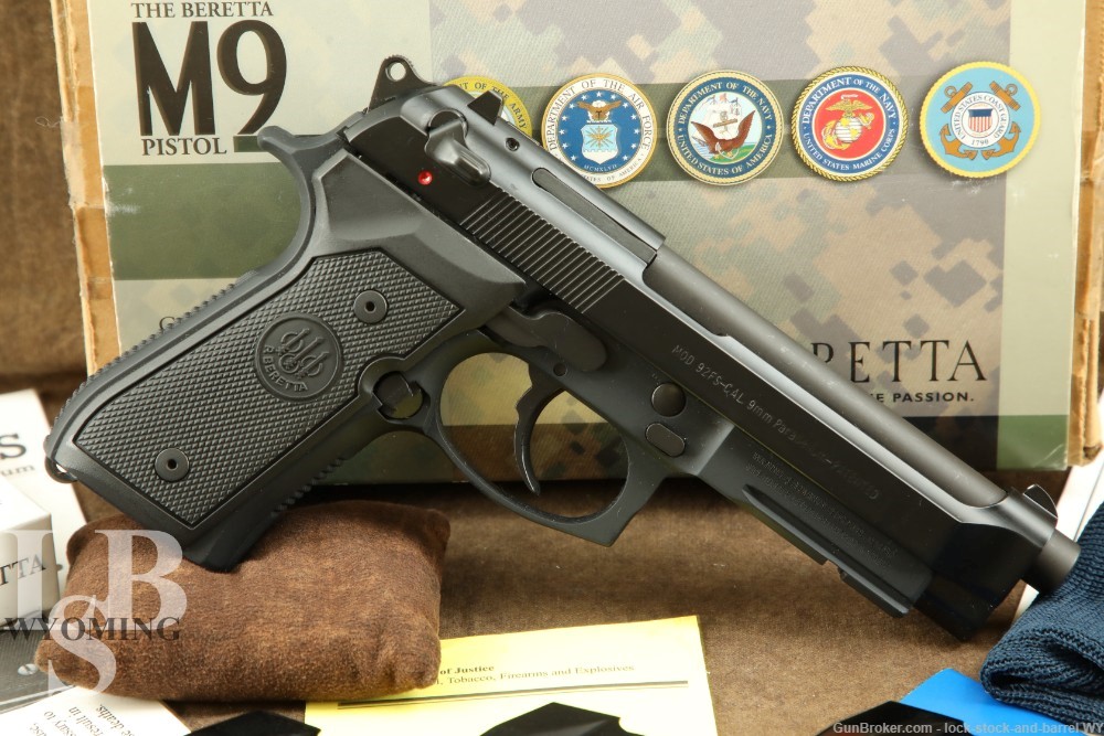 Beretta 92FS M9A1 9mm 4.75” Semi-Auto Pistol W/ Rail
