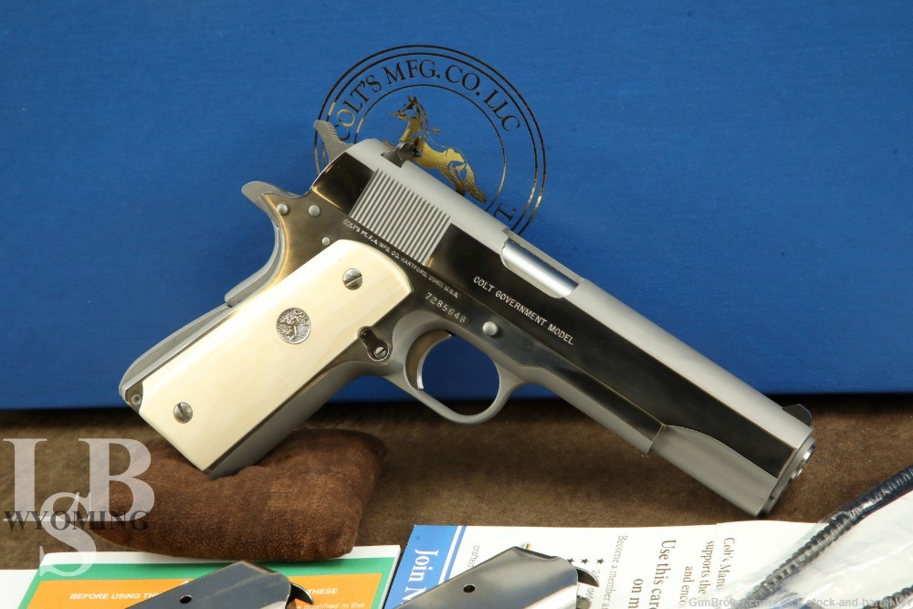 Colt 1911 Government Model Series 70 .45 ACP Semi-Auto Pistol Stainless
