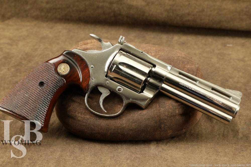 Colt Diamondback .38 Special CTG 4” Revolver with Nickel Finish