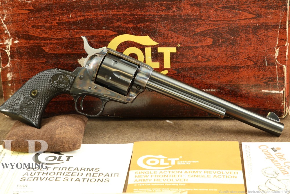 Colt SAA, .44 -40 cal. revolver, 7 1/2″ barrel, Blue, 3rd Gen, 1978