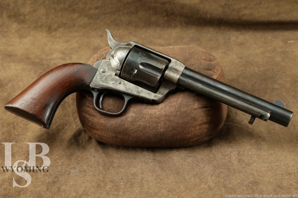Colt Single Action Army SAA 1873 US Artillery .45 Revolver, 1879 Antique
