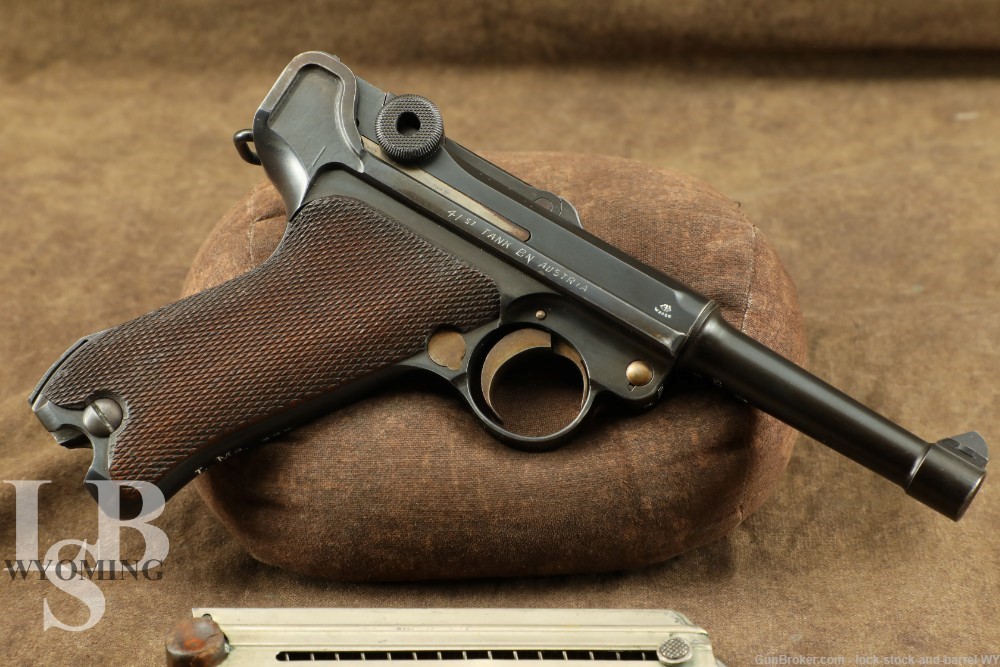 German DWM P08 Luger 9x19mm Semi-Automatic Pistol C&R WWII Bring Back