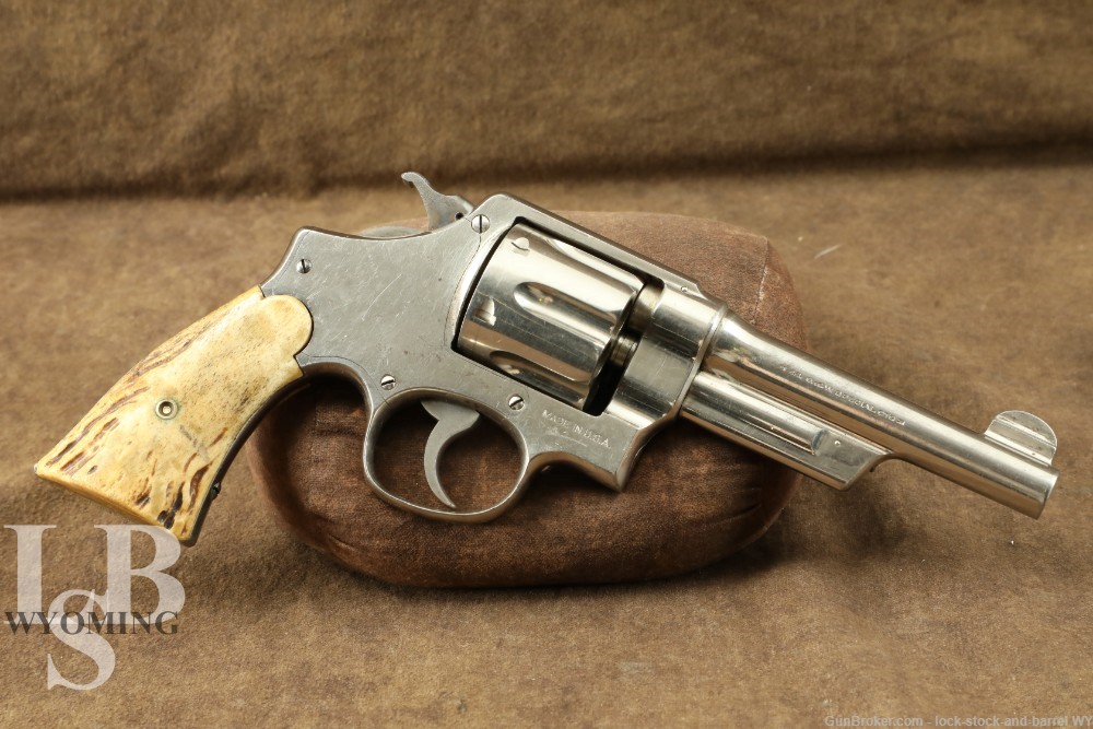 Smith & Wesson .44 Hand Ejector 3rd Model Nickel 5? DA/SA Revolver C&R