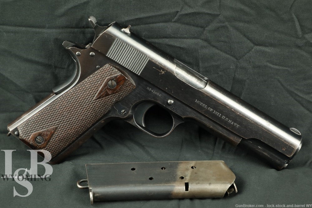 100% Correct US Navy Pre-WWI Colt Model 1911 .45 ACP 5″ Semi-Auto Pistol