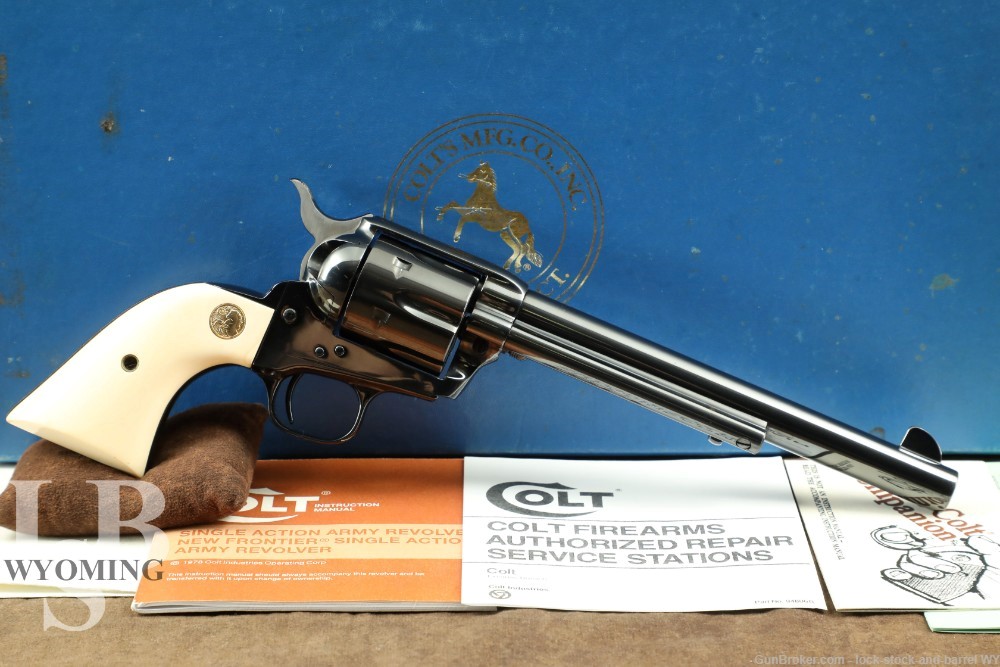 Colt 3rd Gen Single Action Army SAA 44-40 7.5” Revolver 1978 W/ Box Vintage