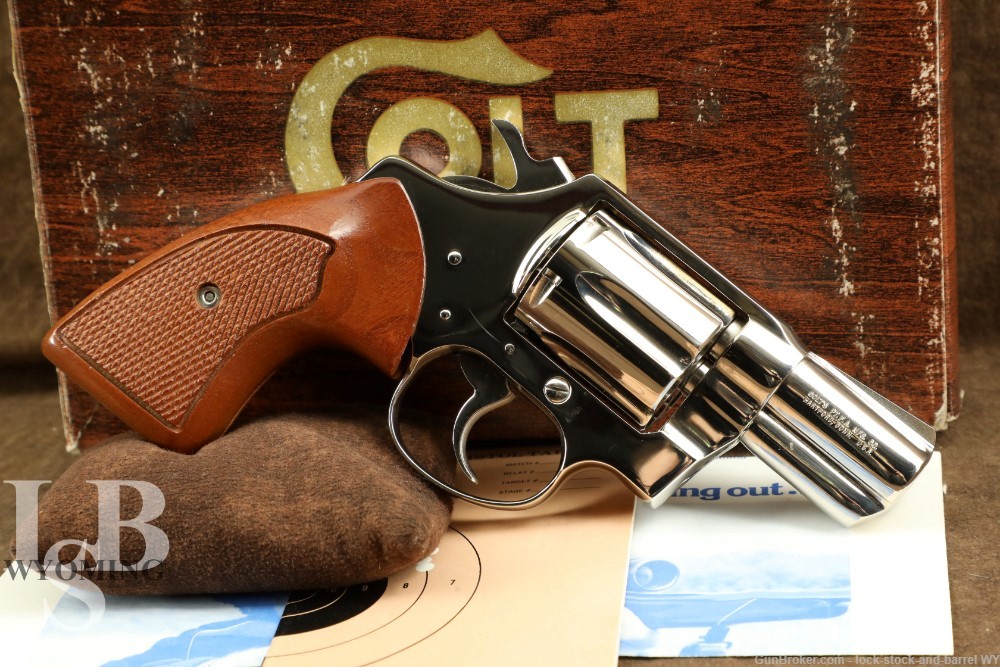 Colt Detective Special 6-Shot Nickel .38 Spl Double Action Revolver, 1976