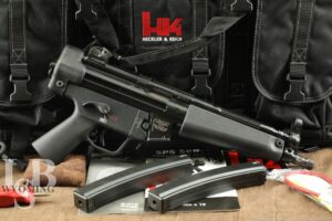 H&K Heckler & Koch SP5 9mm 8.5" Semi-Auto Pistol w Factory Case, MP5 Clone