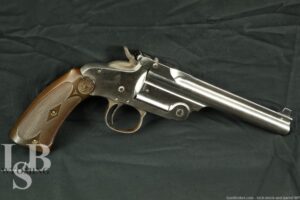 Nickel Smith and Wesson Model of 91 with 6 inch .38cal barrel C&R