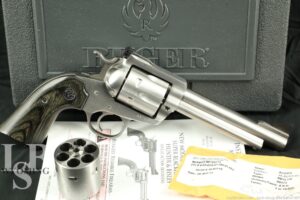 Ruger New Model Blackhawk .45 ACP / 45 Colt 5.5” Stainless Revolver MFD 201