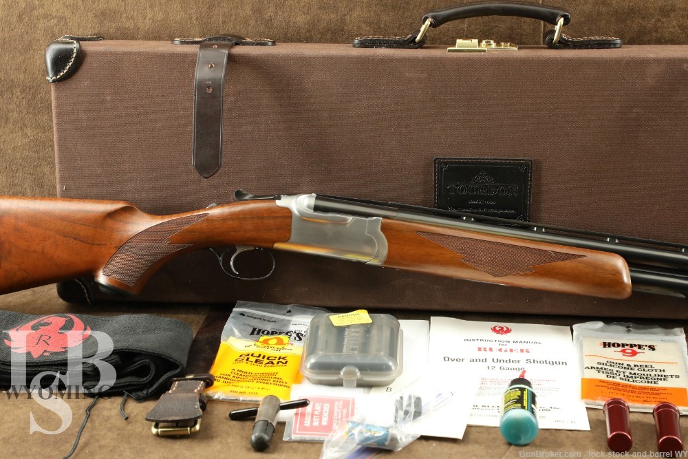 Ruger Red Label 12 GA Over Under Double Shotgun MFD 1986 Stainless Briley