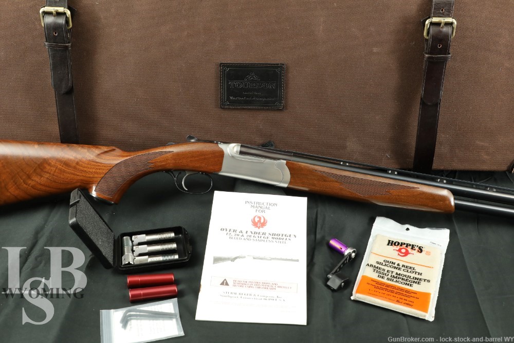 Ruger Red Label 28 GA Over Under Shotgun MFD 1995 Stainless Briley Upgraded