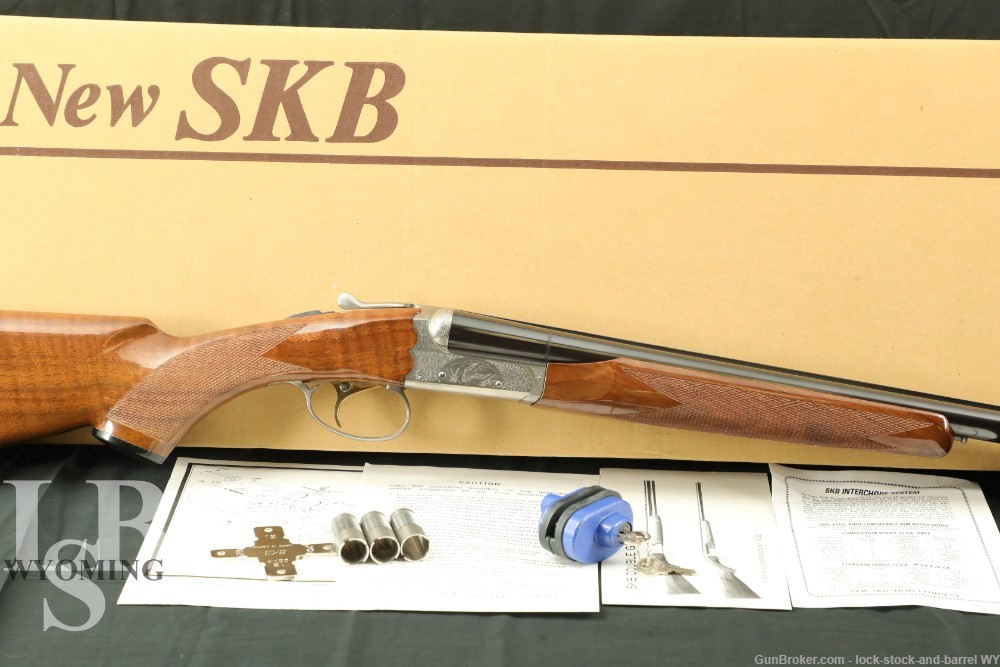 SKB Arms Japan Model 385 20 GA Side by Side Double Shotgun, MFD 1996-2004