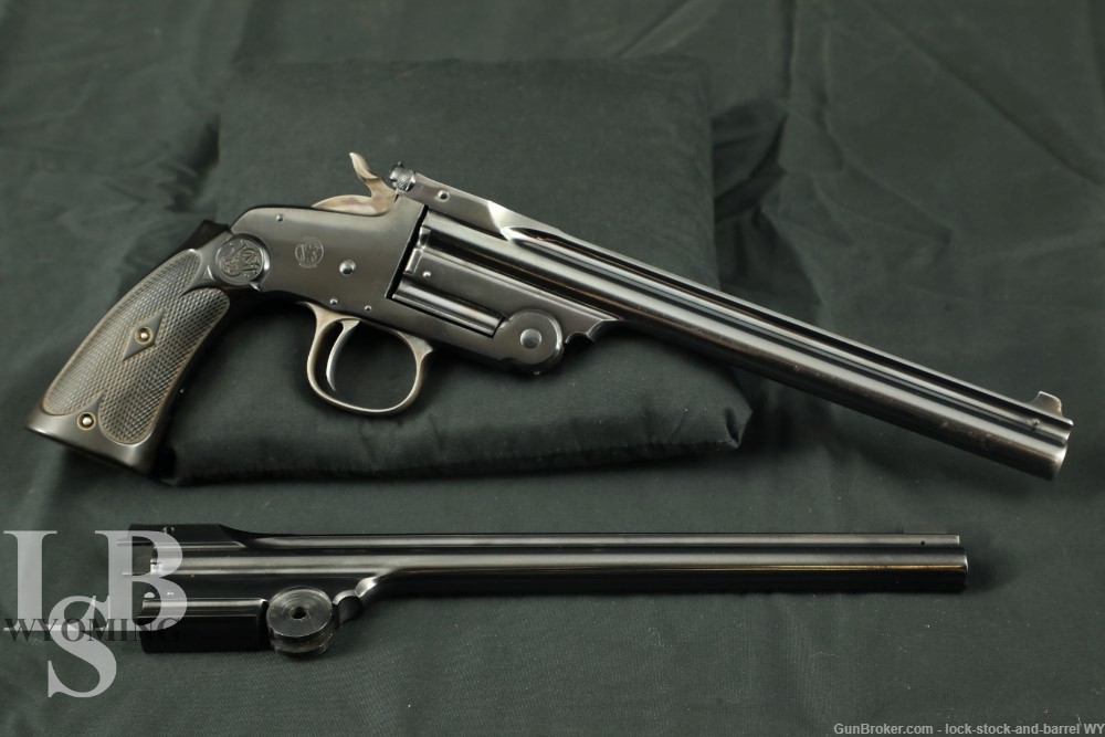 Smith and Wesson Model of 91 with 8 inch 32 cal barrel and a 10 inch 22 cal