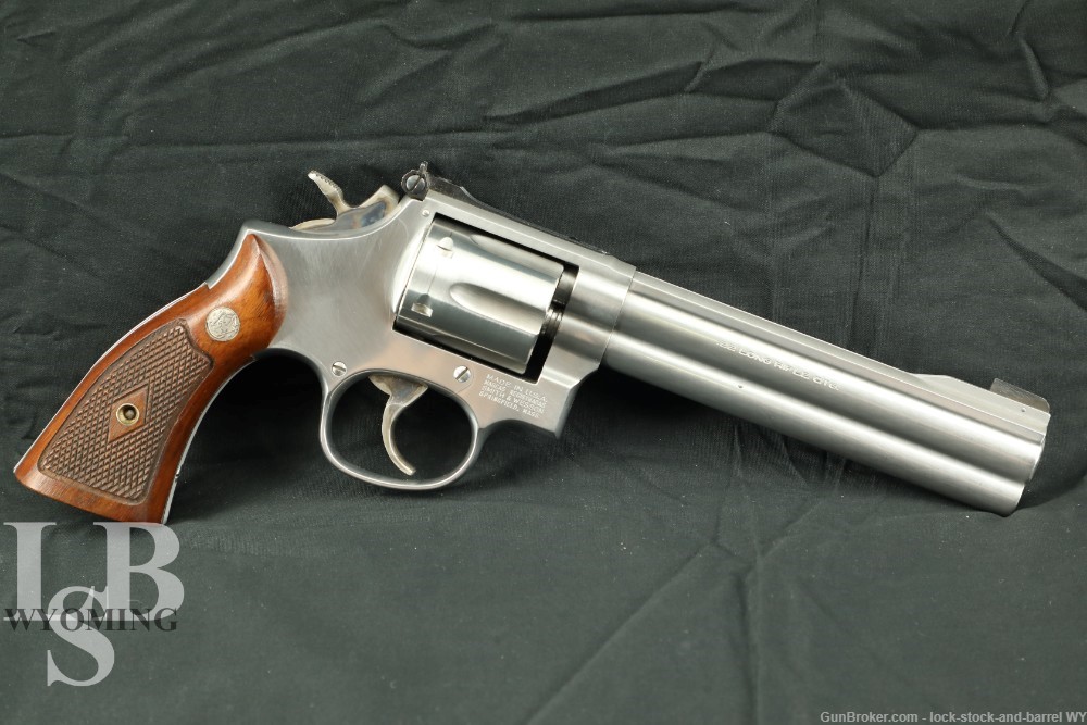 Stainless Smith & Wesson “K22 Masterpiece” Model 617-1 22 LR 6” Revolver