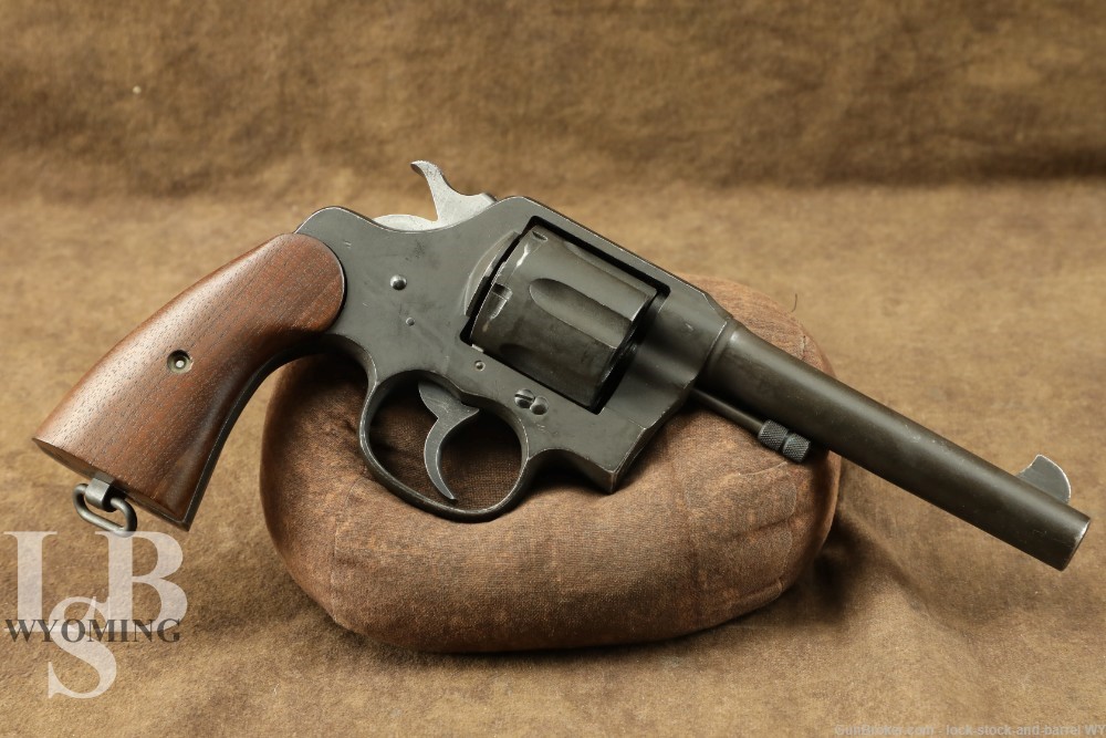 US Army WWI Colt Model 1917 M1917 .45 ACP 5.5” 6 Shot Revolver MFD 1918 C&R