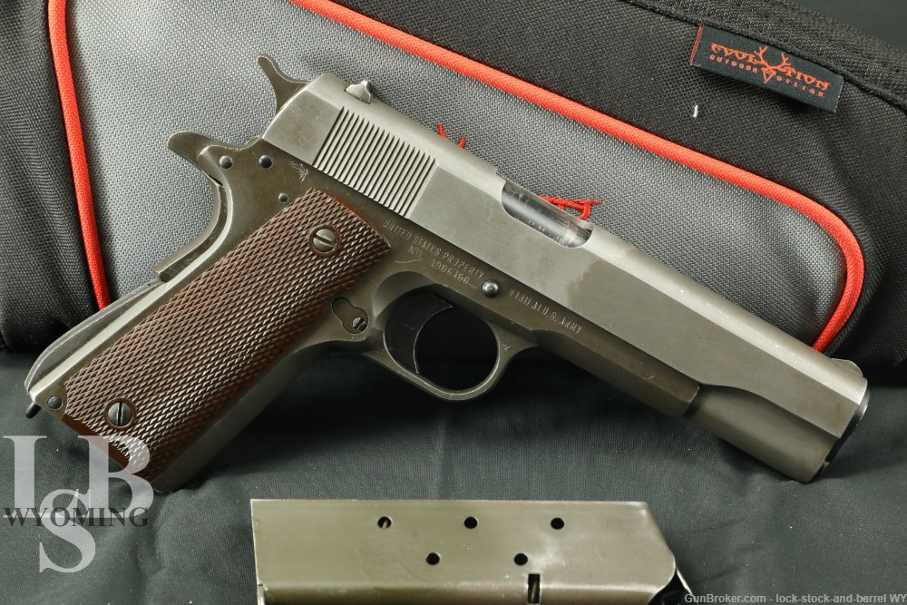 US Army WWII Remington Rand Model 1911A1 Type 3 .45 ACP 5″ Semi-Auto Pistol