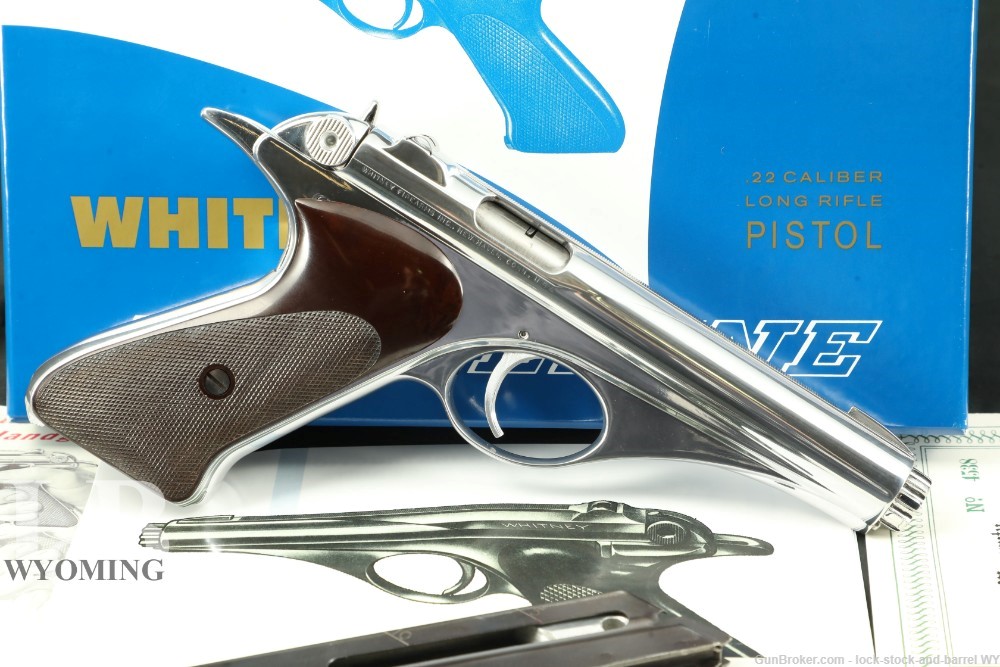 Very Rare Whitney Wolverine Nickel Plated 22 LR 4.5" Pistol C&R 1 of 500