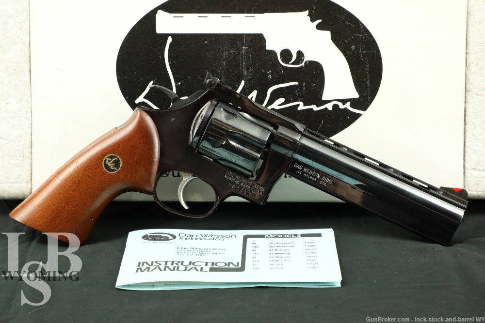 Dan Wesson Arms Monson 44-VH 44VH 6" .44 Magnum Revolver & Box, 1970s-1990s