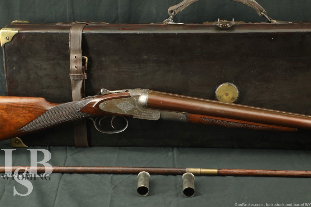 L.C. Smith Quality No. 3 Hammerless 28″ 12 GA SXS Shotgun, 1891 Antique