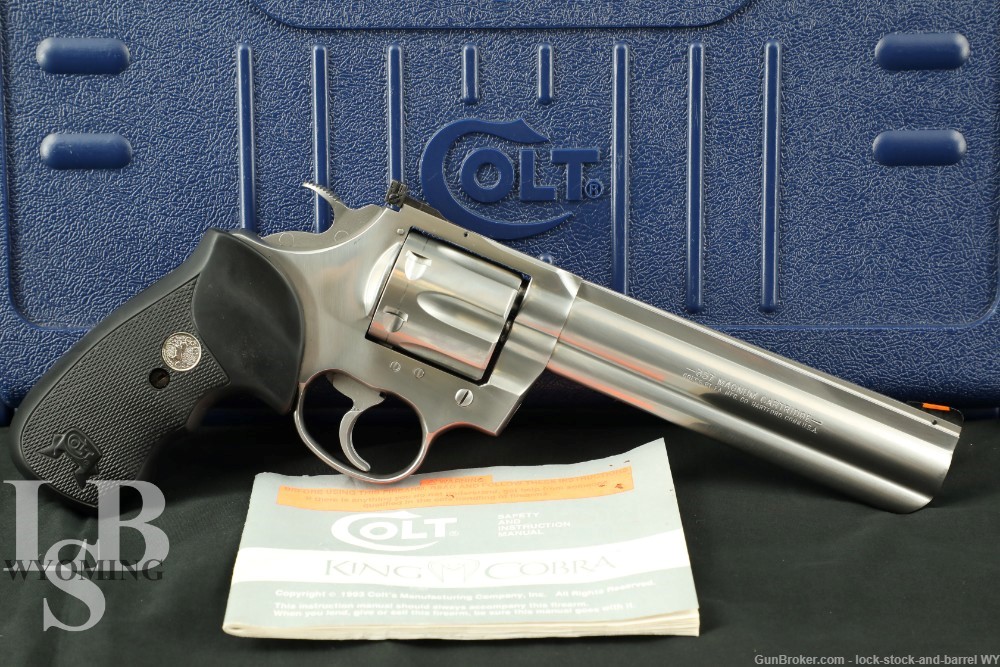 Colt Model King Cobra 6″ Stainless .357 Magnum Double Action Revolver, 1996