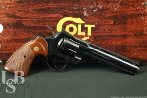 Colt Python Model I3660 Blue 6" .357 Magnum SA/DA Revolver & Box, 1981