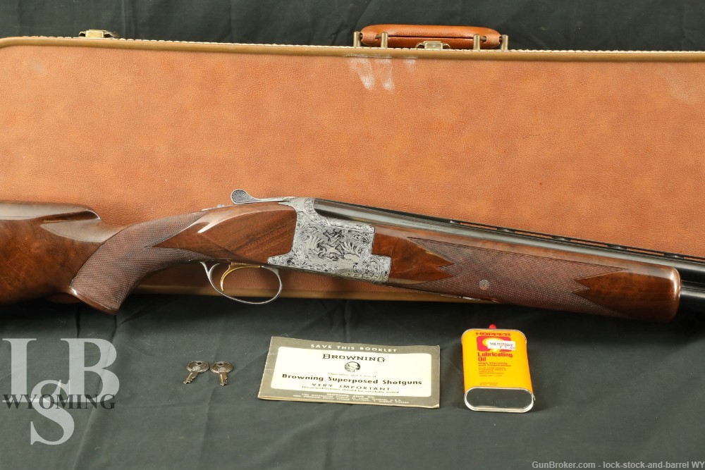 Master Engraved Browning Superposed Diana Grade 12GA 28″ Shotgun C&R 1969