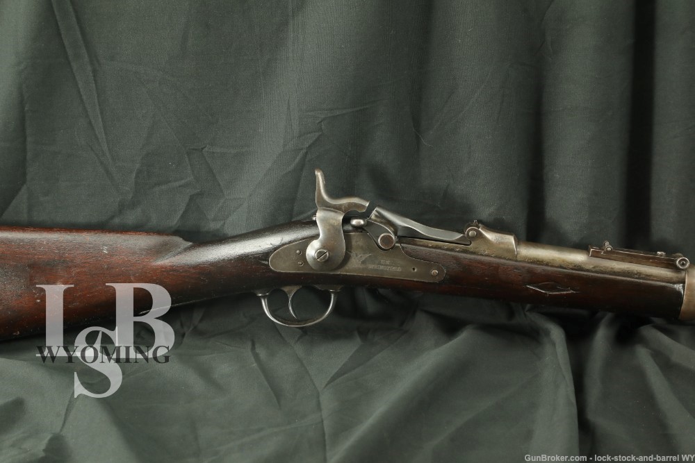 U.S. Springfield M1873 Trapdoor Carbine .45-70 Single Shot Rifle, Antique