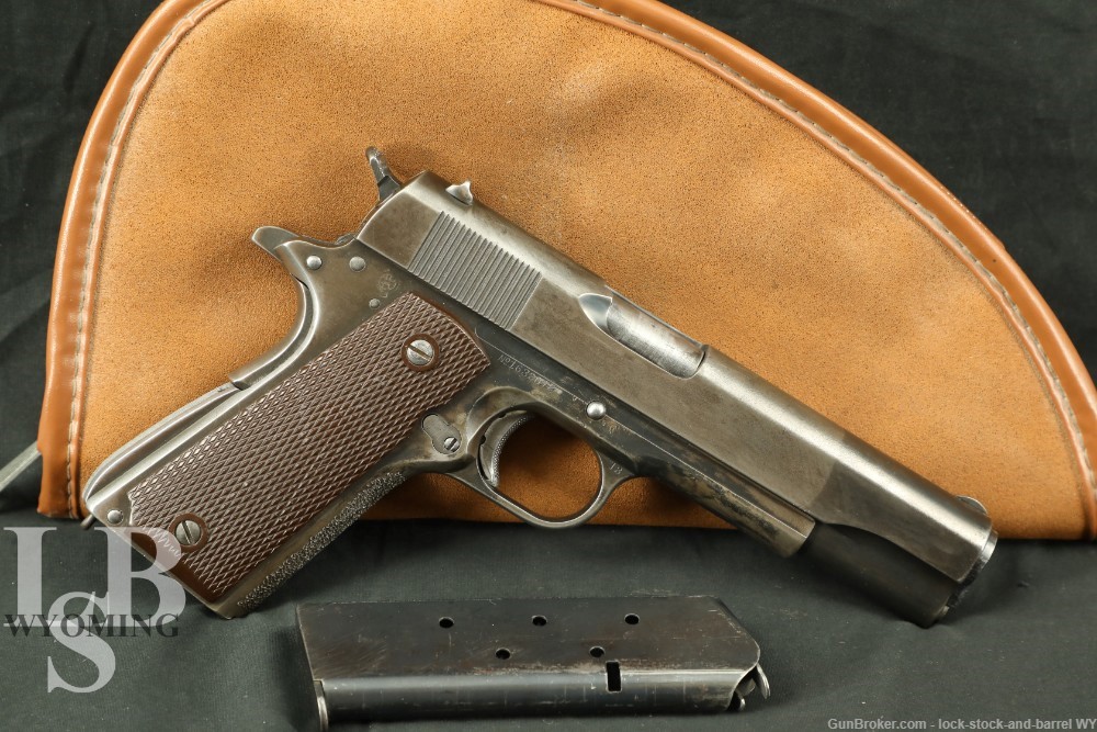 US Army WWII Colt Model 1911A1 .45 ACP Semi-Auto Pistol 1944 C&R Vintage