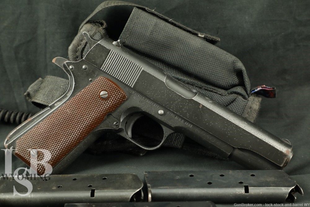 US Army WWII Remington Rand Model 1911A1 Type 3 .45 ACP Semi-Auto Pistol