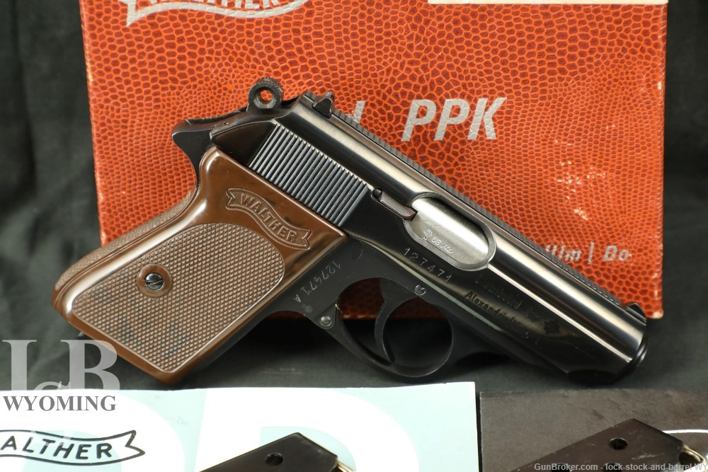 Walther Interarms Model PPK .380 ACP Semi-Automatic Pistol & Box, 1968 C&R
