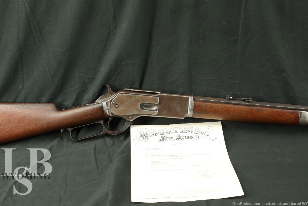 Winchester 1876 Centennial 26″ .45-60 WCF Lever Action Rifle, 1881 Antique